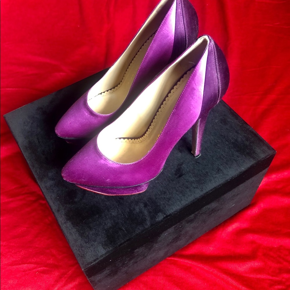 High heels by Charlotte Olympia. Made in Italy